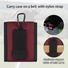 img 3 attached to 🏌️ Golf Range Finder Case with Belt Loop, Hook, and Magnetic Closure Pocket - Ideal Rangefinder Holder