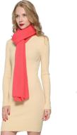 zorjar womens fashion gradient pink 🧣 grey scarves & wraps: stylish women's accessories logo