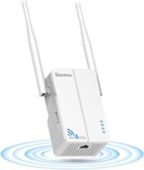 📶 ax1800 dual band gigabit wifi extender with ethernet port | boosts internet speeds up to 1800mbps | covers 3000 sq.ft & supports 40 devices | works with any router | ap mode logo