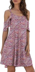 img 2 attached to Jouica Dresses Shoulder Sleeves Sundress Women's Clothing in Swimsuits & Cover Ups