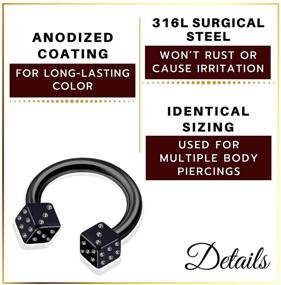 img 2 attached to Horseshoe Earrings Piercing Jewelry Cartilage