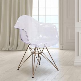 img 4 attached to Flash Furniture Allure Transparent Chair