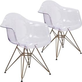 img 3 attached to Flash Furniture Allure Transparent Chair