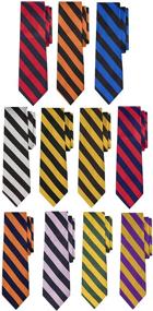 img 2 attached to Jacob Alexander Regular College Striped Boys' Necktie Accessories: Classic and Versatile Styling