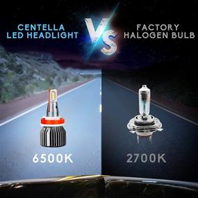 img 1 attached to Centella H11 Headlight Bulbs 6500K Cool White LED Headlights Conversion Kit 70W Halogen Replacement