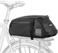 stay organized on your bike with the sahoo bike rack bag - water resistant 8l capacity logo