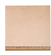 🔖 premium lightweight veg tan leather: 12" x 12" topgrain tooling piece - 3-4 oz/1 square foot logo