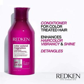 img 2 attached to 🌈 Кондиционер Redken Color Extend Magnetics: защитник окрашенных волос с аминокислотами, сульфато-фри формула для улучшенного блеска.