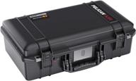 pelican air 1525 case (2020) - foam insert & push button latches- black (015250-0001-110) logo