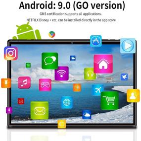 img 2 attached to 📱 Планшет на Android 9.0 Go с HD-дисплеем 10.1 дюйма | Четырехъядерный процессор, 3 ГБ оперативной памяти, 32 ГБ памяти | Клавиатура с беспроводным соединением | Задняя камера 8 МП | Wi-Fi | Планшетный компьютер с сертификатом Google GMS.