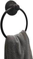 🛁 rustic pipe wall mount industrial towel ring for bathroom – hand towel holder logo