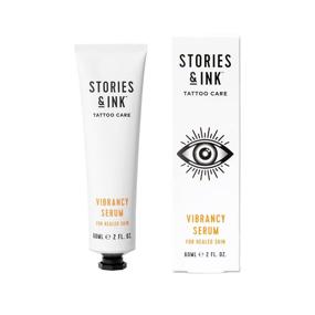 img 4 attached to Vibrancy Body Serum by Stories & Ink Tattoo Care: Brighten Tattoo Pigment, Even Skin Tone, Condition Skin, Remove Dead Skin, Support Intensity of Tattoo Ink. 100% Vegan & Cruelty-Free. Made in the UK - 2 FL. OZ