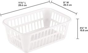 img 2 attached to 🧺 1-Pack STERILITE Medium Plastic Basket - White