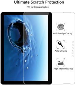 img 1 attached to 📱 [2 Pack] Megoo Tempered Glass Screen Protector for Microsoft Surface Go (10 Inch, 2018) - with Lifetime Warranty, Easy Installation, Bubble-Free & Scratch Resistant