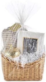 img 4 attached to 🎁 Hallmark Wrap Kit: Cellophane Bag, Filler, Cord, and Gift Tag. Perfect for Welcome Gifts, Easter Baskets, Weddings, Baby Showers, and More!