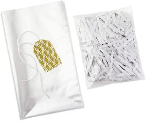 img 2 attached to 🎁 Hallmark Wrap Kit: Cellophane Bag, Filler, Cord, and Gift Tag. Perfect for Welcome Gifts, Easter Baskets, Weddings, Baby Showers, and More!
