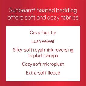 img 1 attached to 🌞 Sunbeam Heated Blanket, Full Size in Newport Blue: Stay Cozy and Warm!
