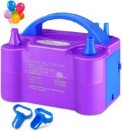 🎈 anbeser electric air balloon pump: portable dual nozzle blower and inflator with tying tool for decorations, parties, sports, and gifts логотип