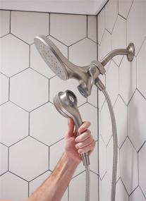 img 2 attached to Moen 26009SRN Engage Magnetix: Versatile Handshower and Rainshower Combo with Magnetic Docking System in Spot Resist Brushed Nickel