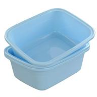 versatile eagrye 18 quart large plastic wash basins: commercial tote bus box set of 3 logo