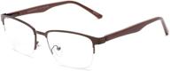 👓 polk bifocal reader: metal rectangle style reading glasses for men and women - an enhanced option from readers.com logo