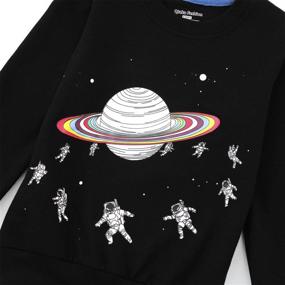 img 2 attached to 👕 Qtake Crewneck Children's Sweatshirt for Boys - Tops, Tees & Shirts