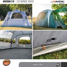 img 1 attached to 🏕️ NTK Arizona GT 7 to 8 Person 14x8 Sport Camping Tent: 100% Waterproof Family Tent, 2500mm