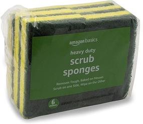 img 3 attached to 🧽 Premium Quality Amazon Basics Heavy Duty Sponges - 6-Pack | Durable, Long-lasting Cleaning Sponges for Your Cleaning Needs