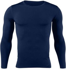 img 3 attached to ❄️ Men's Thermal Underwear Ultra-Soft Long Johns Set | Fleece-Lined Base Layer for Winter Skiing | Warm Top & Bottom