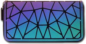 img 1 attached to Cpaoo Geometric Luminous Rhomboids: Stylish Holographic Handbags & Wallets for Women