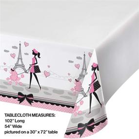 img 1 attached to 🗺️ Optimized Search: Creative Converting Paris Theme Plastic Tablecloth - 725584