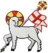 agnus easter embroidered christian design logo