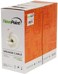 img 3 attached to 🔊 NavePoint 250 футов CL2 12/2 AWG 2 проводника Белый кабель для аудио-динамиков в стену