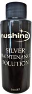 🔶 nushine silver maintenance solution 1.7 oz - restorative pure silver care for worn silver logo