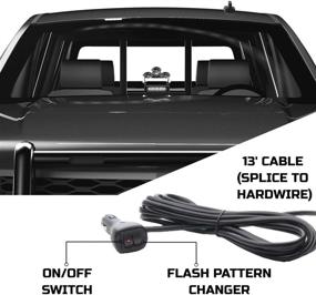img 2 attached to 🚨 Красные световые сигналы SpeedTech Lights Striker TIR 1 Head высокой интенсивности сигнальные огни на основе светодиодов для крышки/приборной панели с креплением на лобовое стекло и прикуривательный штекер – идеально подходят для аварийных транспортных средств и предупредительных сигналов