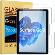 📱 sparin 2 pack screen protector for microsoft surface go 3/2/2021/2020 - 10.5 inch high responsive tempered glass logo