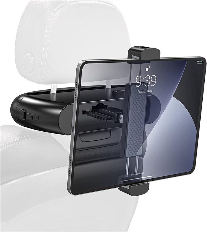 nulaxy headrest retractable compatible cellphones 로고