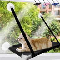 🐱 optimal cat window perch, premium cat hammock window seat, sturdy and spacious sunny seat for cats, ideal wall climbing accessory, space-saving and safe design, must-have cat accessories logo