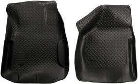 img 4 attached to 🚗 Husky Liners 2000-2007 Ford F-250/F-350 Classic Style Front Floor Mats, in Black (33851)