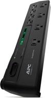 highly protective power strip: p8u2 surge protector with usb charging ports, 2630 joules, flat plug, 8 outlets логотип