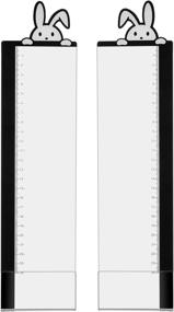 img 4 attached to 📝 MEGREZ Transparent Acrylic Monitor Memo Board - Stick Notes & Messages, Set of 2 Panels (Left & Right) with Rabbit Design