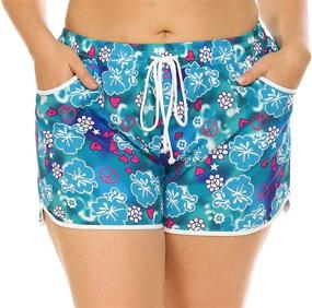 img 4 attached to INVOLAND Pockets Quick Boardshort Swimming Tropical Women's Clothing in Swimsuits & Cover Ups