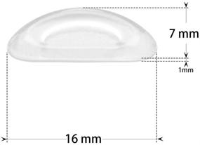 img 1 attached to 👓 12 Pairs of Stick-on Anti-Slip Silicone Nose Pads for Glasses - Enhance Comfort & Stability