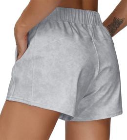 img 2 attached to 🩳 Comfortable Women's Workout Shorts: Loose Fit Drawstring Lounge Shorts for Yoga, Gym