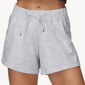 img 3 attached to 🩳 Comfortable Women's Workout Shorts: Loose Fit Drawstring Lounge Shorts for Yoga, Gym
