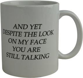 img 3 attached to 🙄 Sarcastic Novelty Coffee Mug: Funnily Express Disapproval While Still Listening