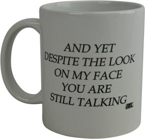 img 4 attached to 🙄 Sarcastic Novelty Coffee Mug: Funnily Express Disapproval While Still Listening