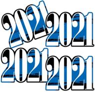 🎓 голубые украшения для вечеринки выпускников 2021 года - лучшее ещё впереди - набор из 20 предметов от big dot of happiness логотип