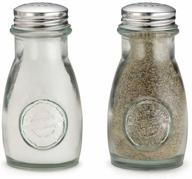 🍽️ tablecraft green salt & pepper shaker set - 4 oz logo