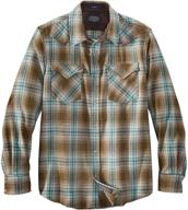 👔 pendleton sleeve front classic canyon: stylish men's shirts for versatile comfort logo